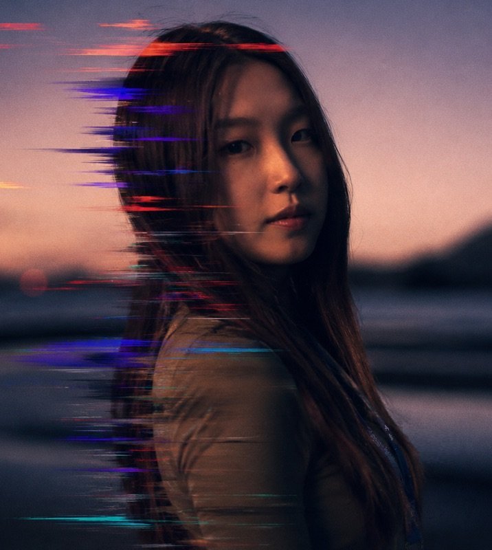 Haruka Takamori, portrait at dusk